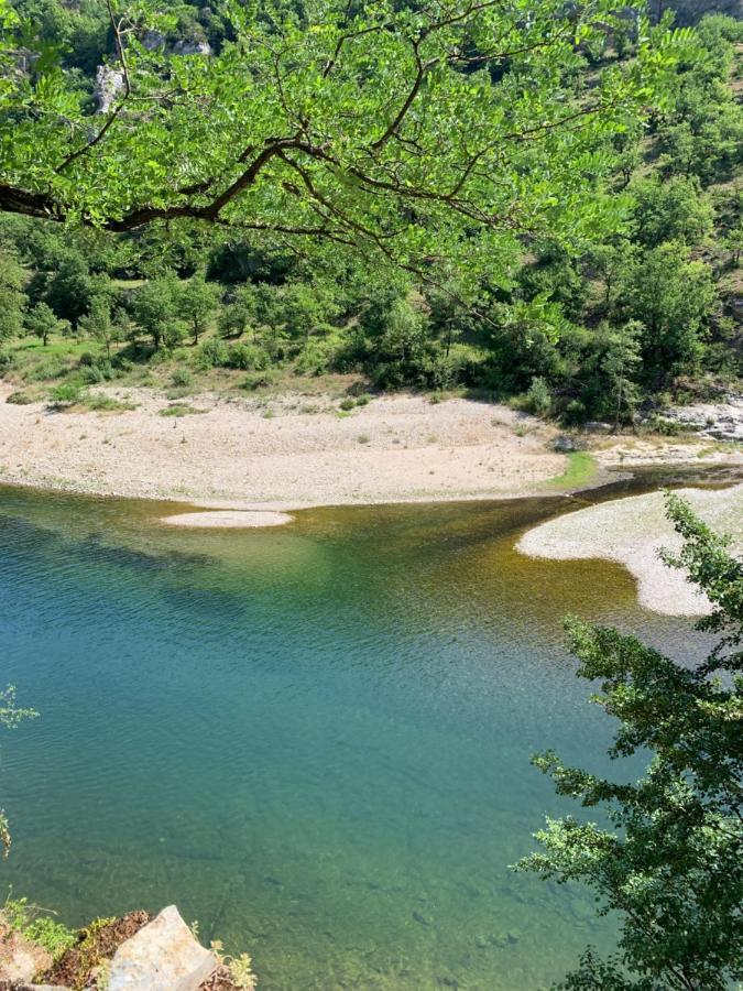 La Voutee 5 Epis Avec Bain Finlandais Prive Au Manoir Du Charme Gorges Du Tarn Bed & Breakfast Quezac  Eksteriør bilde