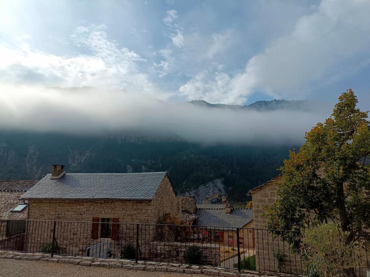 La Voutee 5 Epis Avec Bain Finlandais Prive Au Manoir Du Charme Gorges Du Tarn Bed & Breakfast Quezac  Eksteriør bilde